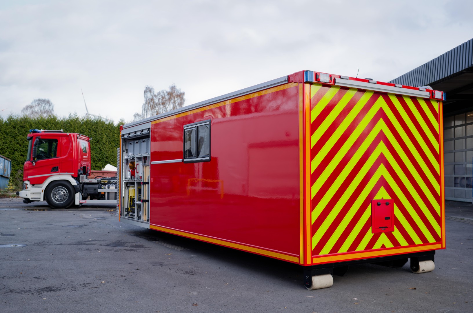 Abrollbehälter AB-Logistik Feuerwehr